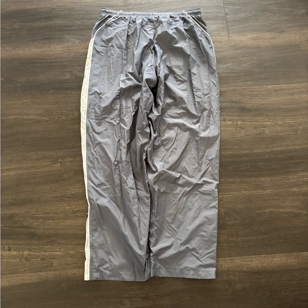 Vintage Y2K Nike Track Pants Mens XL Grey White Lined Baggy Street Ware - Picture 5 of 8